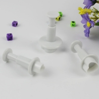 Set decorare prajituri si torturi, 3 piese, forma de inima, AAL0548